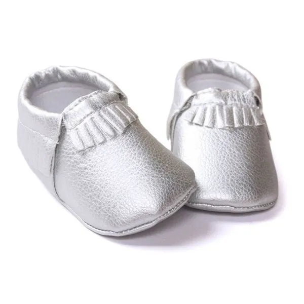 Princess Toddler Infant Soft Sole PU Leather Shoes Tassels Baby Various Bebe Moccasin 0-18M