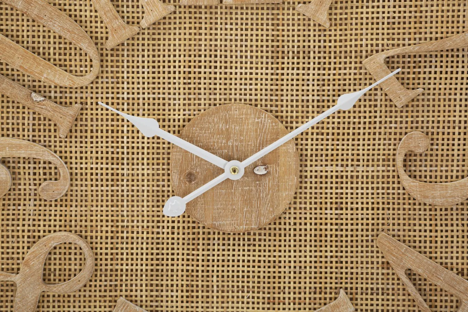 Rattan Modern Wall Clock