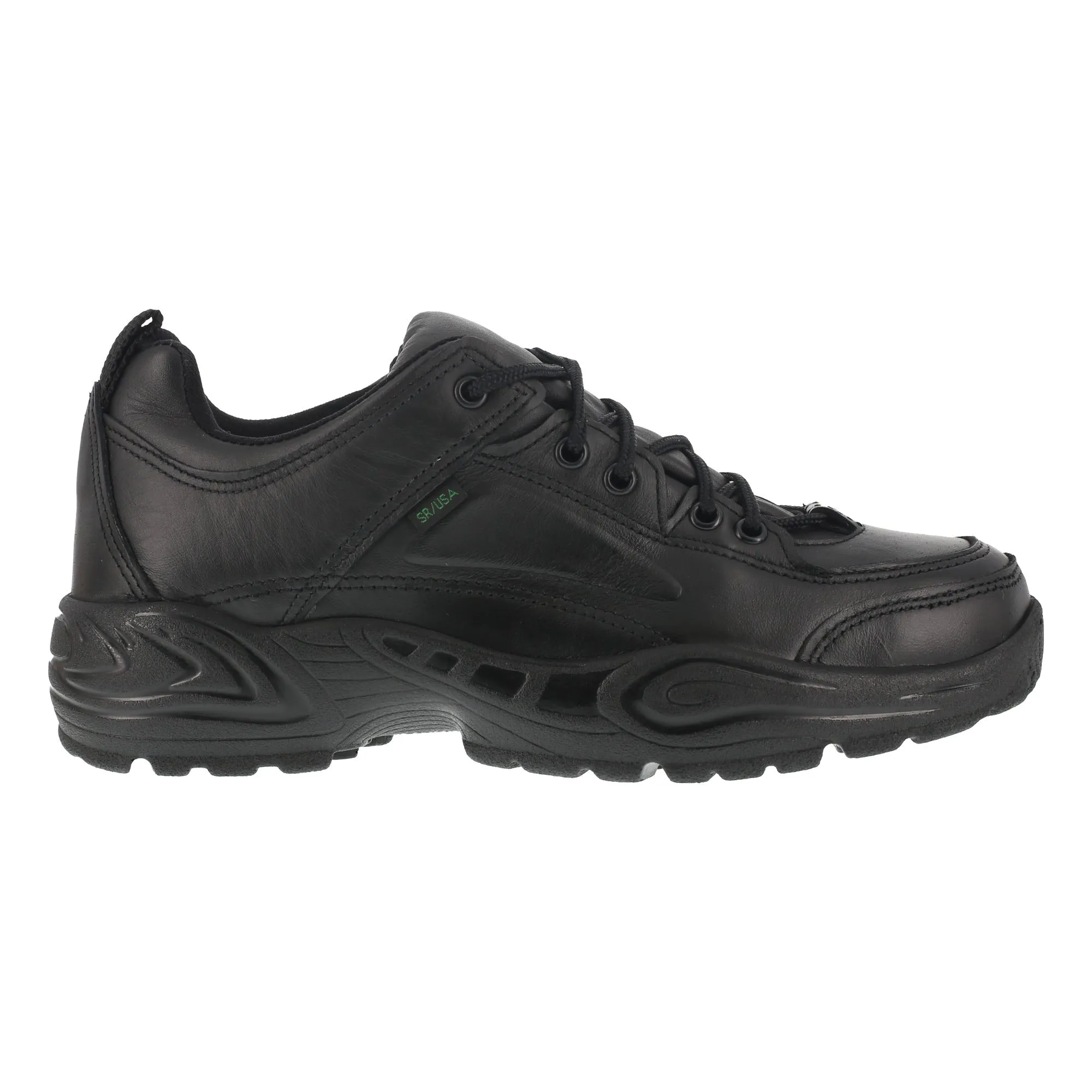 Reebok Mens Black Leather Work Shoes Postal Express Goretex Oxfords