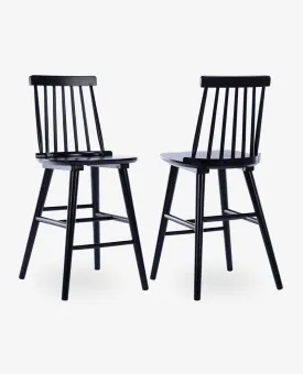 Tuolumne Spindle Wood Counter Stools Set of 2