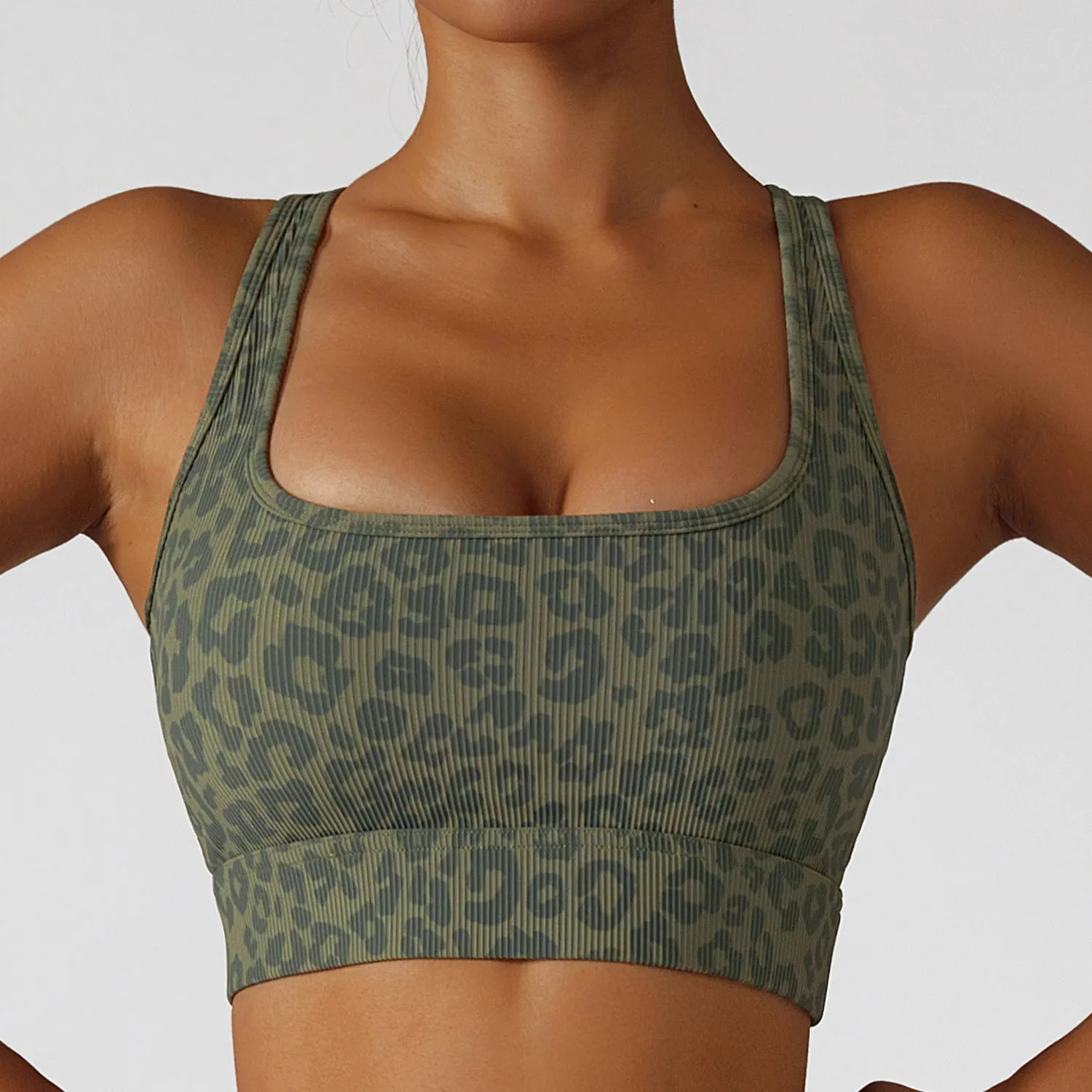 Wholesale Women's Leopard Zebra Yoga Bra