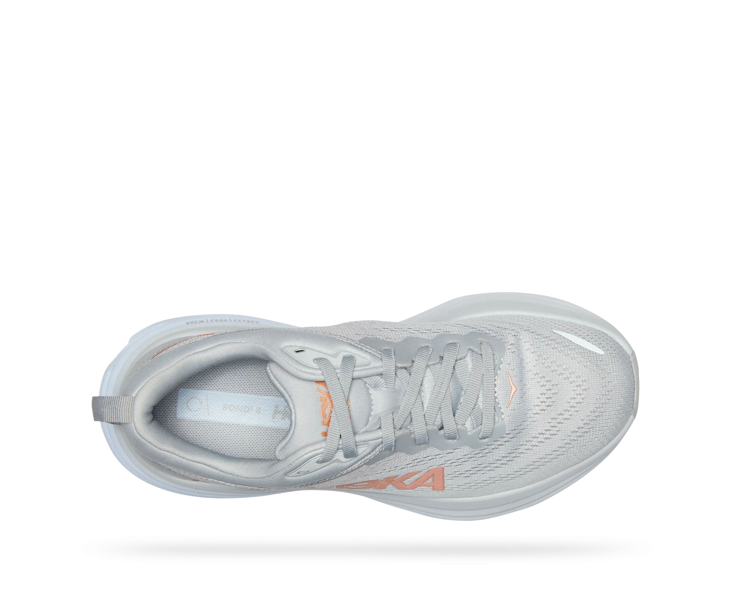 Women's Hoka Bondi 8 Color:  Harbor Mist / Lunar Rock (WIDE WIDTH)