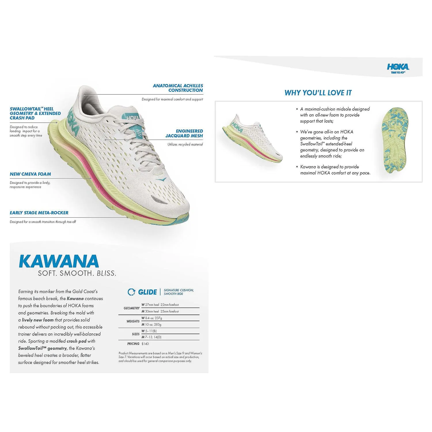 Women's Hoka Kawana Black/Copper Mesh